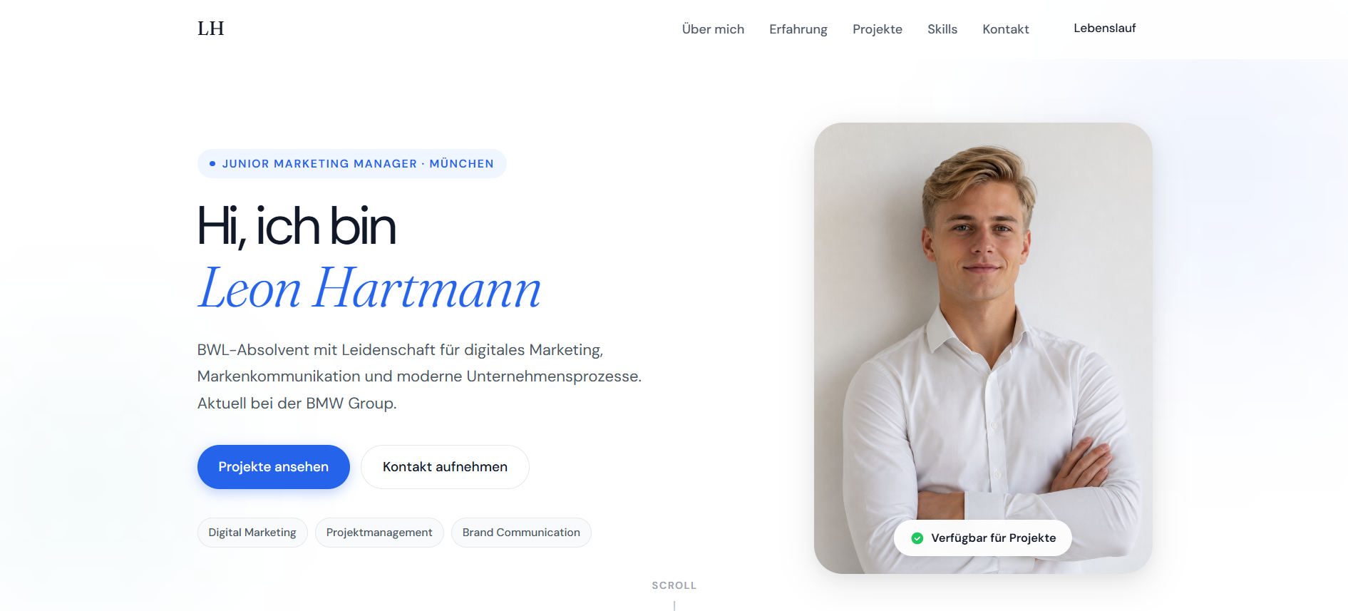 Leon Hartmann Portfoliowebsite